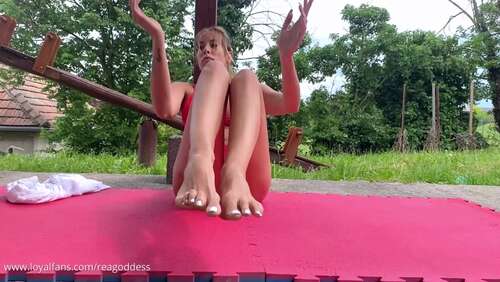 Reagoddess – Rea – Stretching At My Garden In Bikini And Teasing You Part 5 1080p - Cover