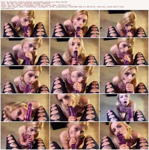 Kiro Queen Femdom Findom - My Innocent Looking Blondie Passionately Giving Me A Blow Job 1080p - Preview