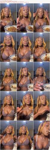 Rosethemistress - Ebony Goddess Eating Lunch 1080p - Preview