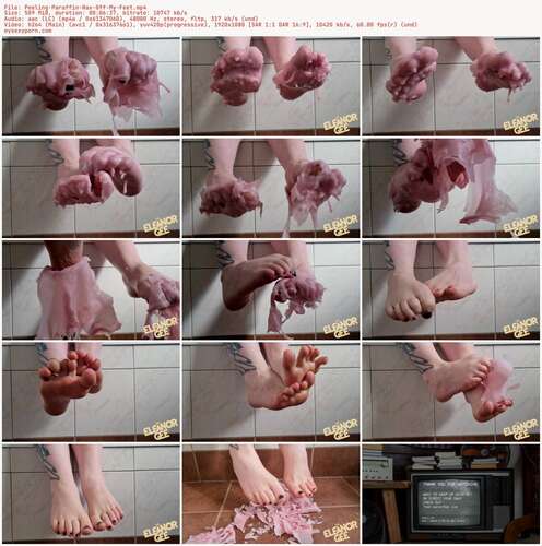 TheEleanorGee - Peeling Paraffin Wax Off My Feet 1080p - Preview