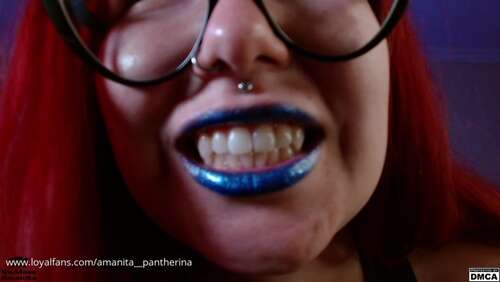 Goddess Amanita – Mistress`S Cruel Smile With Blue Lipstick 720p - Cover