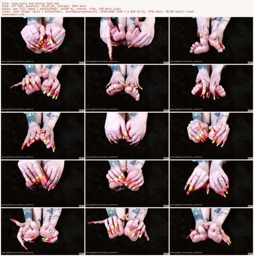 Goddess Amanita - Long Nails And Divine Feet 1080p - Preview