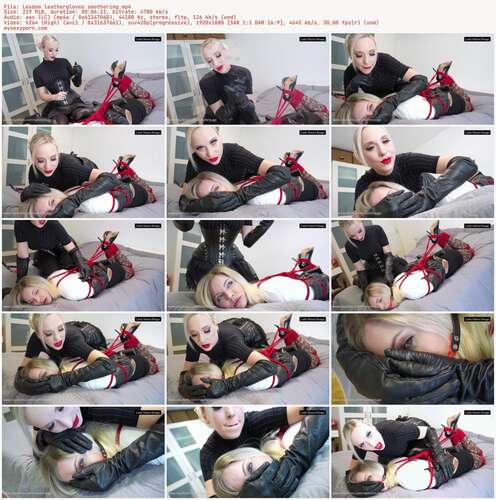 Lady Naomi Rouge - Lesdom Leathergloves Smothering 1080p - Preview