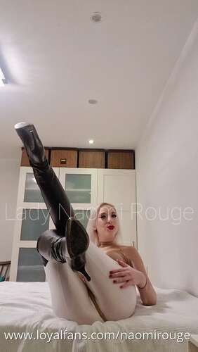 Lady Naomi Rouge – Pov Shiny Lycra & Boots Worship 1280p - Cover