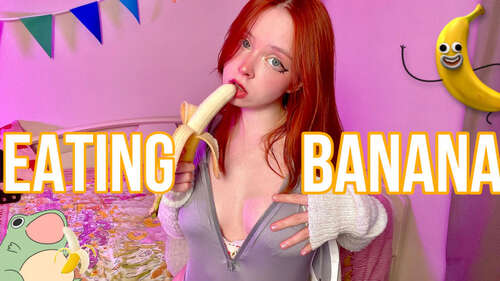 OlashPeachy – EATING BANANA 1920p - Cover