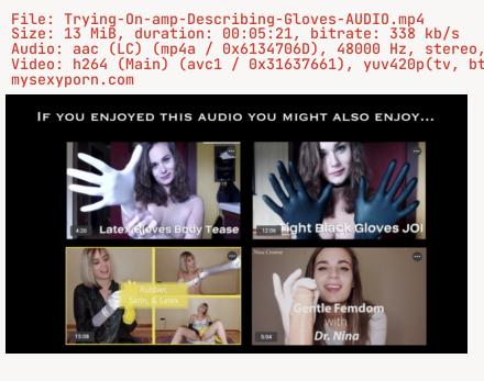 Nina Crowne - Trying On amp Describing Gloves AUDIO 720p - Preview