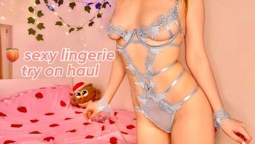 OlashPeachy – Lingerie Try On Haul 1080p - Cover