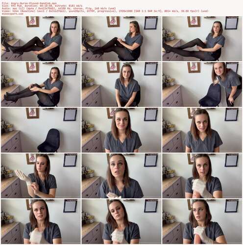 Nina Crowne - Angry Nurse Gloved Handjob 1080p - Preview