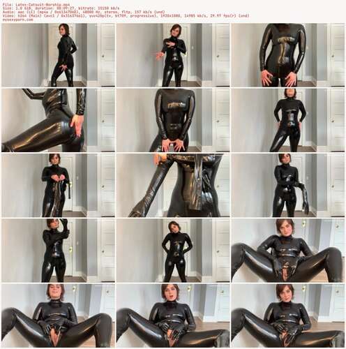 Nina Crowne - Latex Catsuit Worship 1080p - Preview