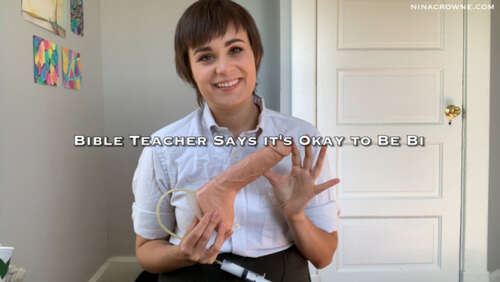 Nina Crowne – Bible Teacher Says It s Okay to Be Bi 1080p - Cover