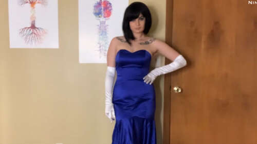 Nina Crowne – Evening Dress Strip amp Dance 1080p - Cover