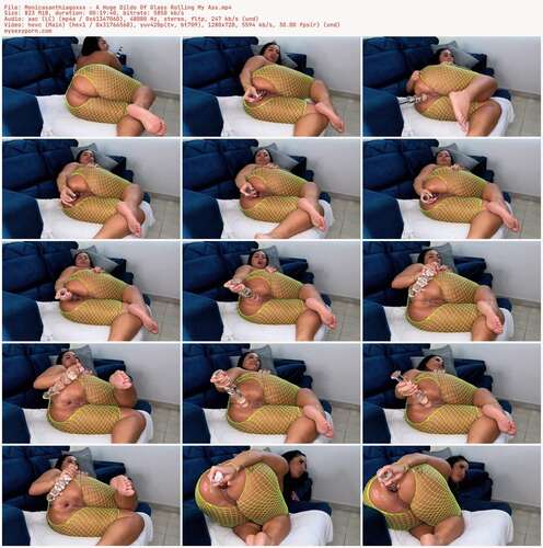 Monicasanthiagoxxx - A Huge Dildo Of Glass Rolling My Ass 720p - Preview