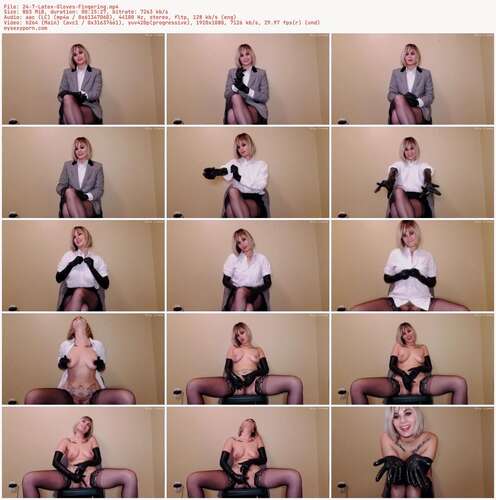Nina Crowne - 24 7 Latex Gloves Fingering 1080p - Preview