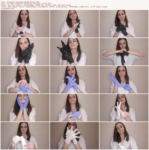 Nina Crowne - Trying On amp Describing Gloves 1080p - Preview