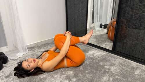 princessanal – Full body workout in sexy yoga pants mirror cover 2160p - Cover