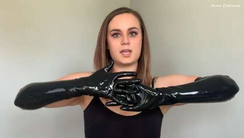 Nina Crowne – How to Put on Latex Opera Gloves 1080p - Cover