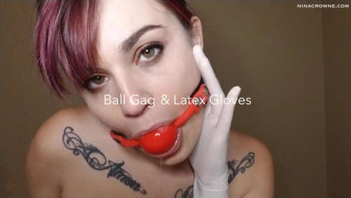 Nina Crowne – Ball Gag amp Latex Gloves 720p - Cover
