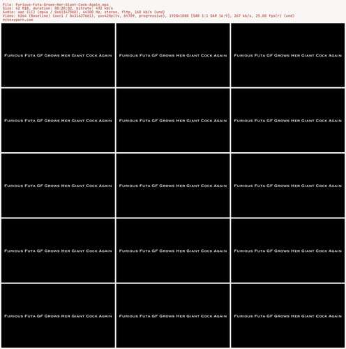 Nina Crowne - Furious Futa Grows Her Giant Cock Again 1080p - Preview