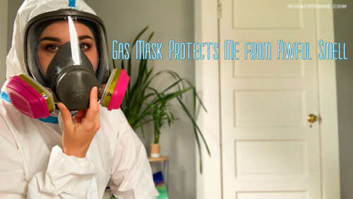 Nina Crowne – Gas Mask Saves Me from Awful Smell 1080p - Cover