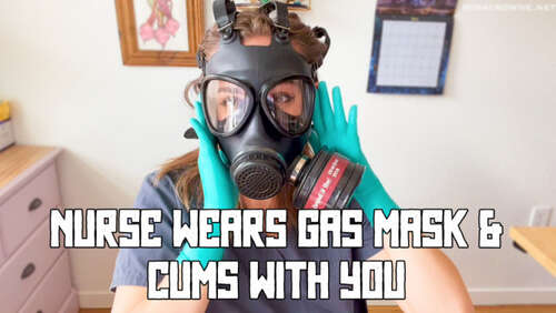 Nina Crowne – Nurse Wears Gas Mask amp Cums with You 1080p - Cover