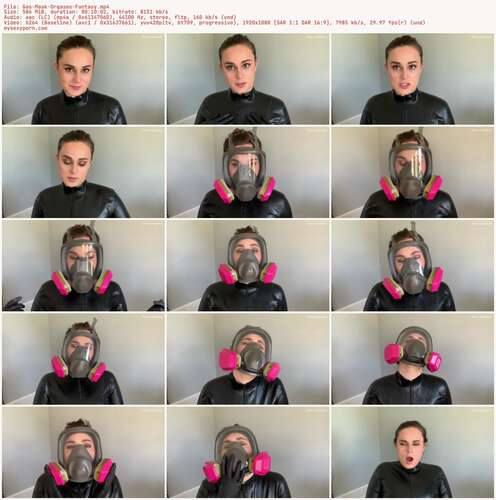 Nina Crowne - Gas Mask Orgasms Fantasy 1080p - Preview