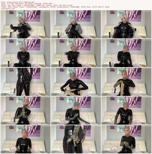 Nina Crowne - Latex Layers All Lubed Up 1080p - Preview