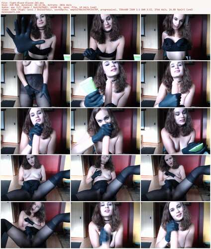 Nina Crowne - Tight Black Gloves JOI 480p - Preview