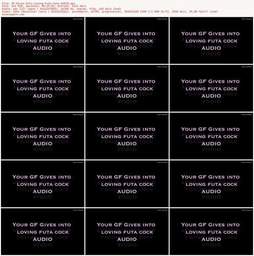 Nina Crowne - GF Gives Into Loving Futa Cock AUDIO 2160p - Preview