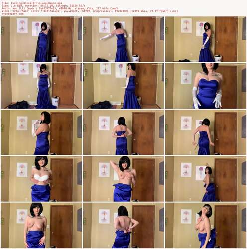 Nina Crowne - Evening Dress Strip amp Dance 1080p - Preview