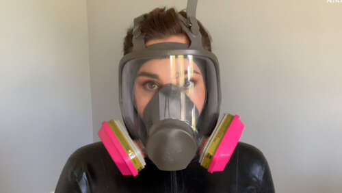 Nina Crowne – Gas Mask Orgasms Fantasy 1080p - Cover