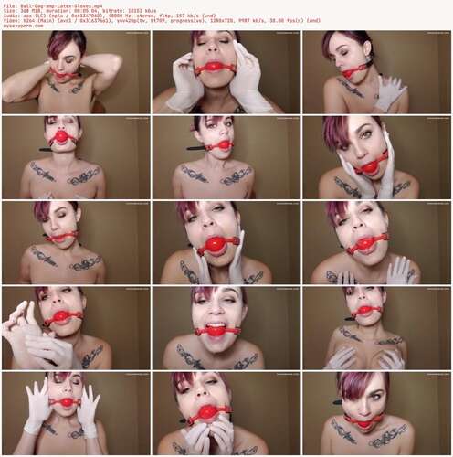 Nina Crowne - Ball Gag amp Latex Gloves 720p - Preview