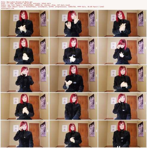 Nina Crowne - New Latex Gloves at Work 720p - Preview