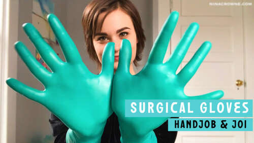 Nina Crowne – Surgical Gloves Handjob amp JOI 1080p - Cover