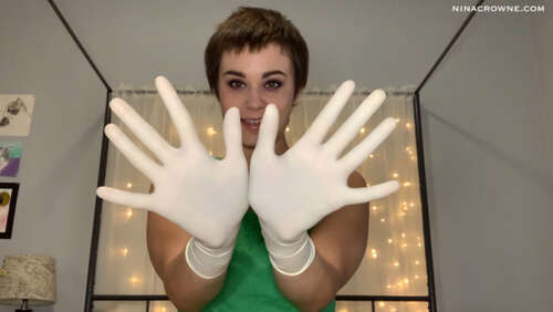 Nina Crowne – Surgical Gloves Over Mouth 1080p - Cover