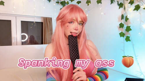 OlashPeachy – Ass spanking 3 2160p - Cover
