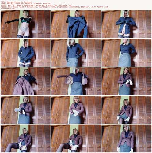 Nina Crowne - Wearing Gloves to Work 1080p - Preview