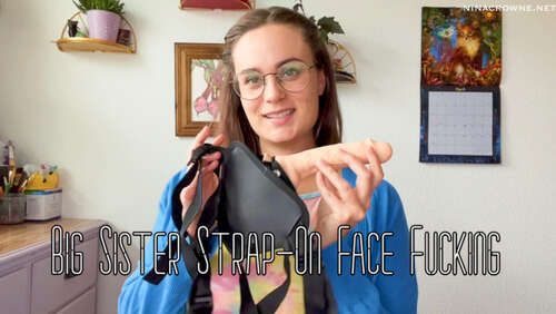 Nina Crowne – Big Sister Strap On Face Fucking 1080p - Cover