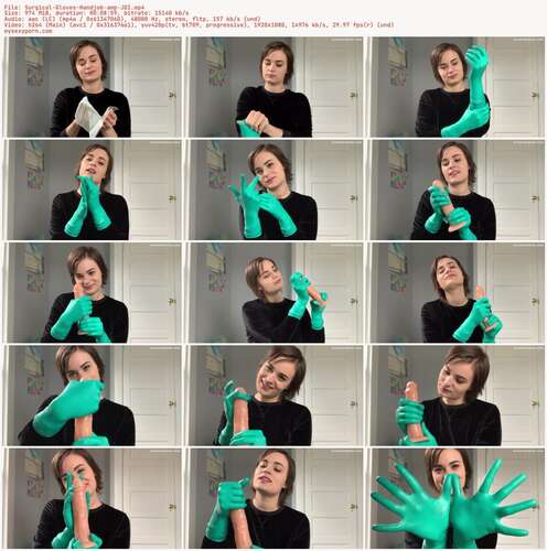 Nina Crowne - Surgical Gloves Handjob amp JOI 1080p - Preview