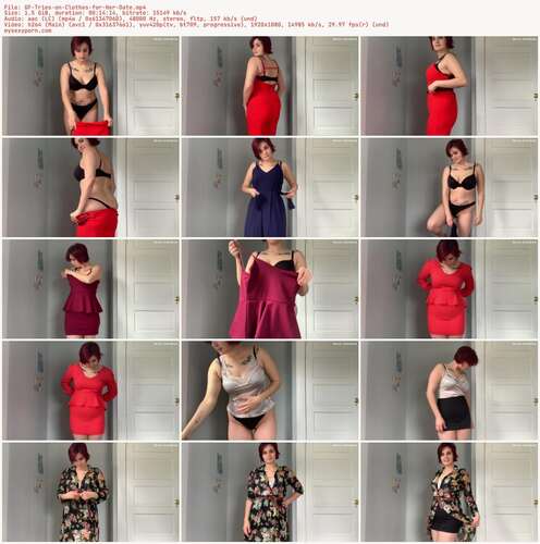 Nina Crowne - GF Tries on Clothes for Her Date 1080p - Preview