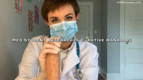 Nina Crowne – Med Student Researches Curative Handjobs 1080p - Cover