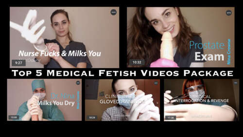 Nina Crowne – Top 5 Medical Fetish Videos Package 720p - Cover