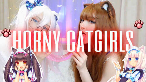 OlashPeachy – TEEN CATGIRLS PLAY NAUGHTY GAMES 1080p - Cover