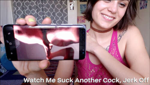 Nina Crowne – Watch me Suck Another Cock Jerk Off 480p - Cover