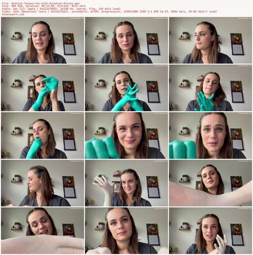 Nina Crowne - Dentist Teases You with Surgical Gloves 1080p - Preview