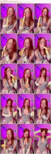 OlashPeachy - EATING BANANA 1920p - Preview