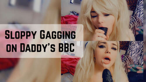Lexxiblakk – Sloppy Gagging on Daddy s BBC 636p - Cover