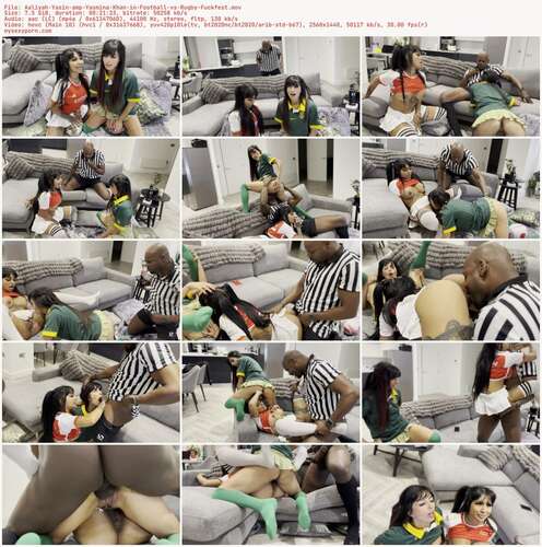 shadowdimitri - Aaliyah Yasin amp Yasmina Khan in Football vs Rugby Fuckfest 1440p - Preview
