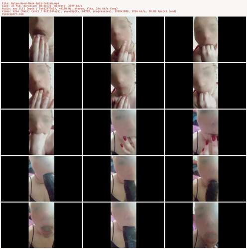 Lexxiblakk - Nylon Hood Mask Spit Fetish 1080p - Preview