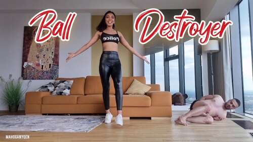 MahoganyQen – Bet On Ballbusting Hard Kicks From Ebony Mistress 1080p - Cover