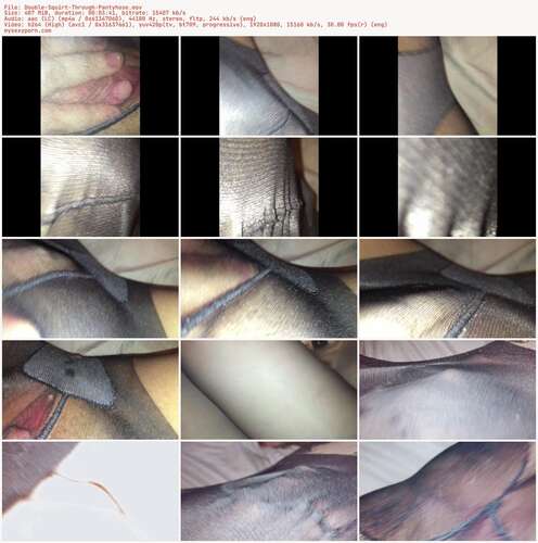 Lexxiblakk - Double Squirt Through Pantyhose 1080p - Preview